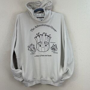 Marvel Disney Parks Guardians of the Galaxy Groot & Rocket Pullover Hoodie Sz L